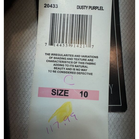 NW Nightway Women's 1 Shoulder Maxi Formal Gown Dress Sleeveless Size 10 Purple - Picture 4 of 12